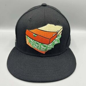 Shoe Box Collector Hat Men Black Embroidered Goliath Snap Back Cap‎